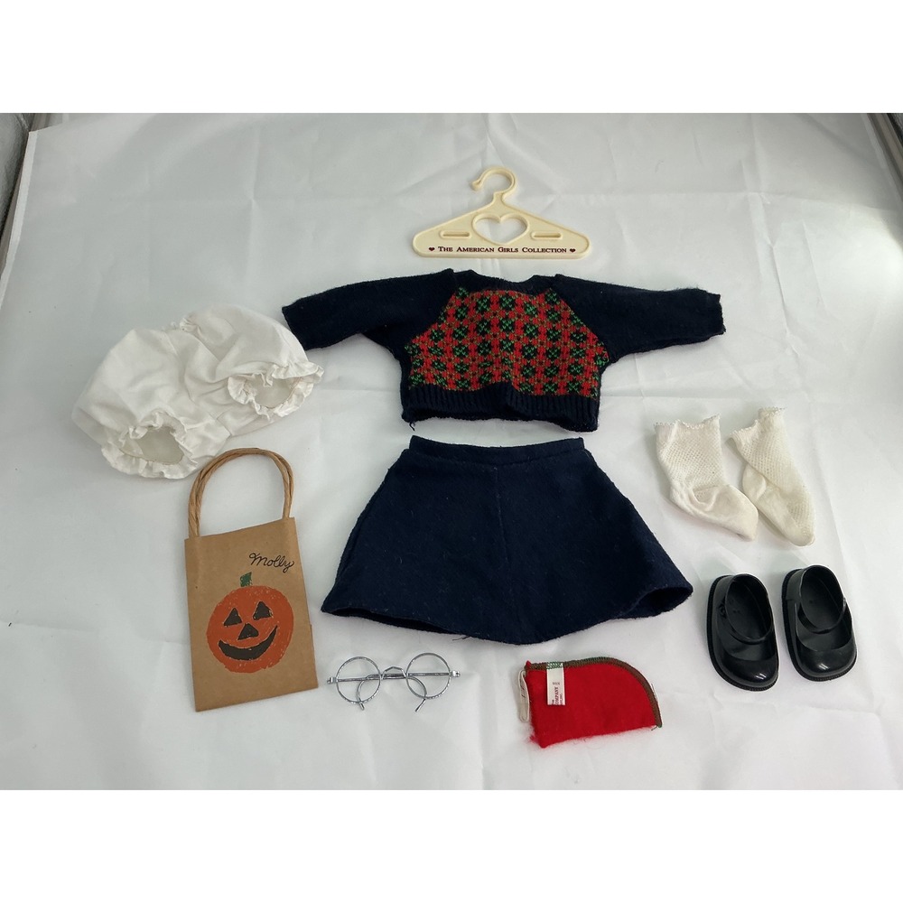 American Girl Molly McIntire School Outfit Accessories Pleasant Company Vintage
